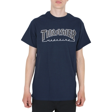 Thrasher T-shirt s/s Outlined Navy/Black